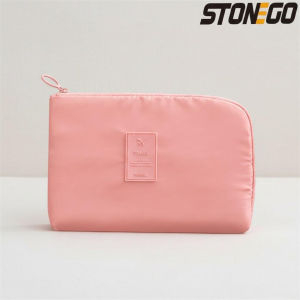 Portable Waterproof Travel Storage Organizer Bag for Power Cords Charging Cables and Cosmetics Pouch Essential Travel Accessory