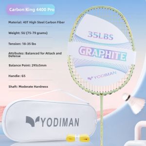 YODIMAN | Ultra-light Full Carbon Attack Professional Training Racket