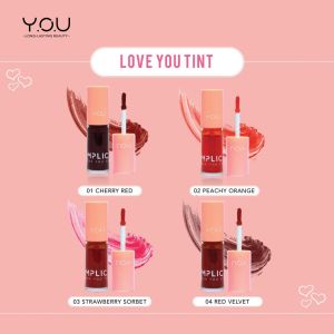 YOU Simplicity Love You Tint - Y.O.U Liptint Long Lasting - Liptint Waterproof - Liptint Transferproof