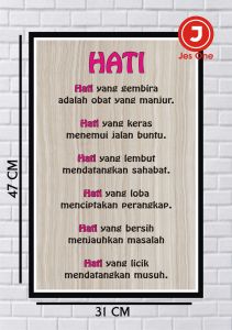 Hiasan dinding HATI