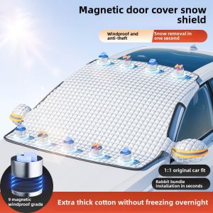 Car front windshield anti-freeze cover to protect snow frost and thickening winter clothing window anti-ice cover