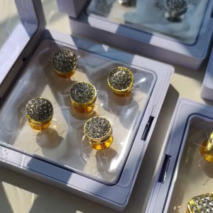 Butang Brooch Kerongsang Pin Baju Melayu Raya Nikah Batu Eksklusif Premium Besar Lelaki [1Set-5Biji]