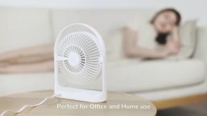 JISULIFE FA19 Portable Desktop Fan / Mini Table Fan / 4000mAh Rechargeable Battery / 4 Wind Speed / 270°Rotate