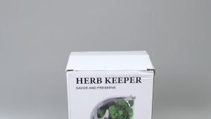 Herb Crisper Saver Container Refrigerator Side Opening Container Herb Vegetable Keeper Fresh Bottle Kitchen Gadgets