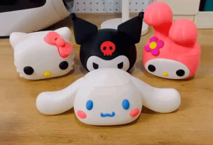 Cute Sanrio Storage Box Organizer with Lid – Hello Kitty My Melody Kuromi Cinnamoroll & Pac-Man