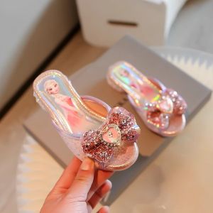 Girl Elsa Princess Style Wedge Sandals