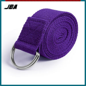 JBA Yoga Stretch Band For Exercise 1.83/2.5/3.2M D-Ring Durable Yoga Strap Belt For Women Soft Cotton Sweat-proof Anti Slip