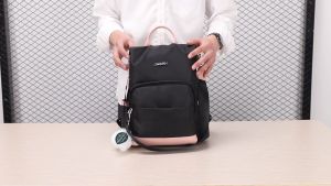 TAS RANSEL BACKPACK WANITA FASHION KOREA IMPORT 6800 - POLYESTER ANTI AIR + MALING SEKOLAH KULIAH KERJA TERBARU