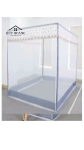 Màn Khung Không Khoan Tường INOX - Mùng Chụp Thông Minh Khung Vuông Người Lớn Chống Muỗi-Xưởng Màn HUY HOÀNG