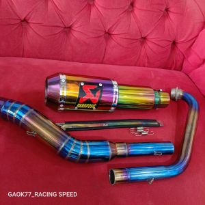 Knalpot Akrapovic Gp Lorenzo pelangi Vixion R15 Gsx Cbr cb150r sonic mx Satria supra gtr Byson dll
