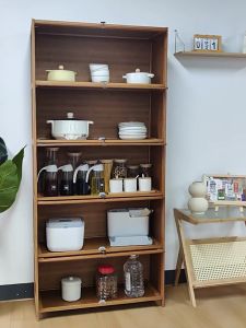 Multi-layer Kitchen Storage Rack Indoor Modern Storage Rack With Transparent door Microwave Oven Rack Kitchen Cabinet Multifunctional shelf