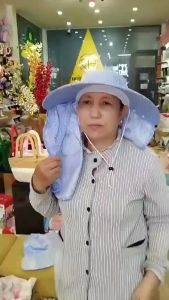 Nón Rộng Vành kèm Khẩu Trang Chống Nắng Che Kín mặt Che Cổ Chống Tia UV Cực Tốt Loại Dày Dặn Trùm Sỉ Gia Thành