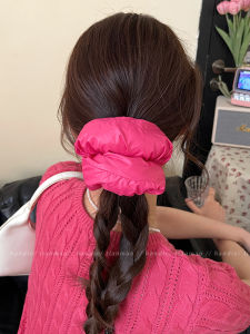 ผ้าคลุมผมแบบยืดหยุ่นสุดหรูหราสำหรับผู้หญิง คลิปผมสไตล์เกาหลี สายรัดผมแบบไม่มีรอย ที่คาดผมแบบหมุนเวียน เครื่องประดับผม