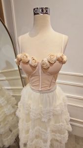 Alicia Couture - Geeny Bustier - Top 3D Flower Ready Stock - Korean Style
