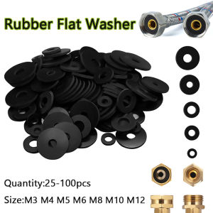 M3 M4 M5 M6 M8 M10 M12 Black Plastic Rubber Flat Washer Sealing Hard Washers Plane Spacer Insulation Gasket Rings For Screw Bolt