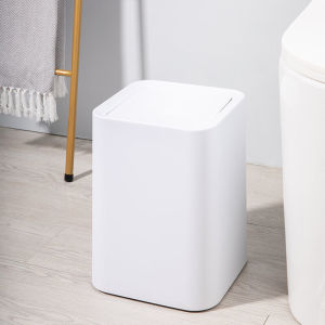 Japanese Style Simple Square Ins Cover Hidden Trash Bag for Living Room Office Kitchen Bathroom Sanitary Bucket Plastic Material