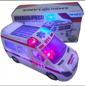 Terbaru mobil mobilan ambulance mainan anak kendaraan bisa nyala lampu dan suara sirine