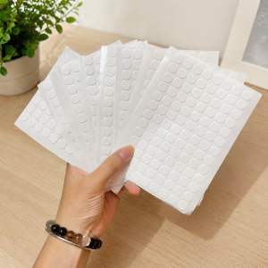 [100c]Băng Dính 2 Mặt Siêu Dính Băng Keo 2 Mặt Chấm Tròn 1cm Trong Suốt Miếng Keo Dán Charm Keo Handmade DIY Dán Kẹp Tóc