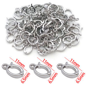 5 Chiếc Móc Khóa Bằng Đồng Mạ Vàng Thật 18K Có Bản Lề Dùng Làm Phụ Kiện Trang Sức Tự Làm - Vòng Tay Vòng Cổ Bông Tai