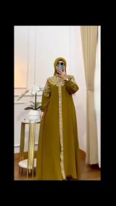 Livya Dress Gamis Wanita Kondangan Ceruty Babydoll Premium Model Terbaru 2023