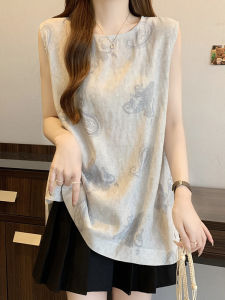 DAIXIANGFEIZI | Cotton Linen Sleeveless Camisole Loose and Big Size