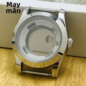 Vỏ Đồng Hồ Nữ Sang Trọng 31mm Màu Bạc Kèm Dây Đeo Mặt Kính Sapphire Viền Nghiêng Đánh Bóng Dành Cho Máy NH05 NH06 Chống Nước Thép Không Gỉ