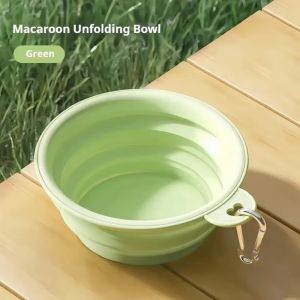 Thickened Folding Pet Bowls Outdoor Pet Double Bowls Tableware Travel Dog Feeder Bowls Pet Supplies Portable Dog Bowls