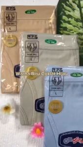 Grosir 6 Pcs Celana Dalam Pria Dewasa Bahan Katun Jumbo Merk GT Man 704 BW CD Laki Laki Premium Adem