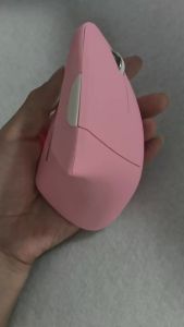 NexusClick Vertical Ergonomic Wireless MouseBluetooth 2.4G Dual Mode Rechargeable/AA BatteryMute Buttons RGB Light Office Mice