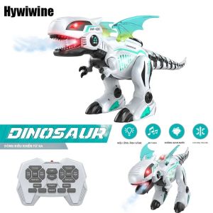 Đồ Chơi Khủng Long Robot Điều Khiển Từ Xa Cho Trẻ Em - Mô Phỏng Điện Tử Có Âm Thanh Ánh Sáng Nhạc Điều Khiển Từ Xa Có Chức Năng Phun Nước Dành Cho Bé Trai