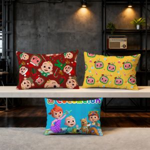 C-CoComelon-ES Cute Cartoon cushion cover Hit Product Home Sofa living Room Double-sided Soft Decorative Pillow Cover