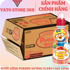 Nước uống PORORO hương vị đào chai 235ml