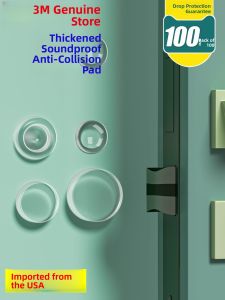 3M Silicone Bathroom Anti-Collision Pad Door Handle Stopper Cushion Toilet Room Safety Protection Door Pull Blocker