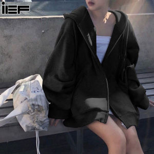 IEF Áo Khoác Cho Nữ Áo Khoác Rộng Ngoại Cỡ Có Mũ Dài Tay