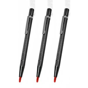 3PCS Metal Plate Glass Marker Lettering Pen Ceramic Tile Cutter Pen Cutting Pen Metal Scribe Tool for Tile Glass Ceramics Metal