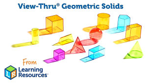 Learning Resources View-Thru Geometric Solids 14 Coloured
