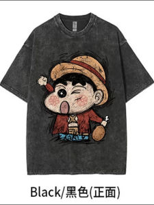 Washed Vintage Heavyweight Short Sleeve T-Shirt Mens Summer Oversize American Retro High Street Trend Brand Popular