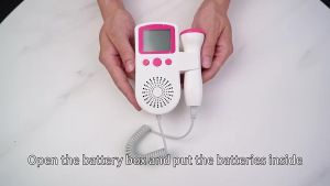 (whit Gel)3MHz Ultrasound Baby Heart Rate Detector Pregnant Ultrasonic Baby Heartbeat Monitor Fetal Doppler Monitor For Pregnancy