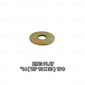 Ring Plat "14 (WP 10 X 30) Harga Per 1 PC - Reng Plate Pelat Washer Kunci 14 Diameter 10mm x 30mm Tebal 16 mm