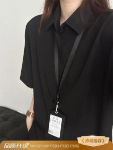 Pure White Ice Silk Short Sleeve Shirt Mens Summer Thin Formal Wear Commuting Fashionable Outerwear Sun Protection Coat