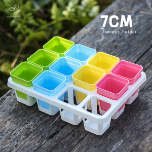 Plastic Square Plant Pots 12 Grids Combination for Succulent Cactus Seedling Cultivation Vegetable Gardening Flower Pot