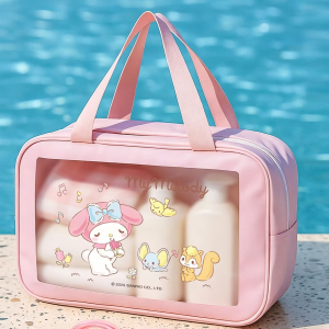Sanrio | Sanrio Waterproof Storage Bag Travel Storage Large Capacity Visible Portable Skincare Makeup Washbag Makeup Bag