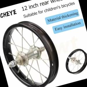 Childrens Bicycle Rear Wheel Sturdy Durable Fashionable and Black