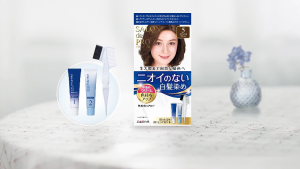 Dariya Salon De Pro Hair Color Cream 80g Set (40g+40g) Fragrance Free Gray Hair Coverage Hair Dye Kit Japanese Hair Coloring Treatment Made in Japan