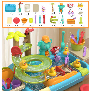 【จัดส่งจากกรุงเทพฯ】ของขวัญเด็ก คู่มือ เครื่องล้างจาน ของเล่นในครัว บ้านเล่นเด็ก ตกปลาในน้ำ สระน้ำ สวนน้ำ
