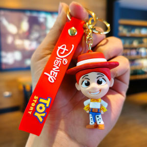 New Anime Disney Keychain Cartoon Mickey Mouse Minnie Lilo & Stitch Cute Doll Keyring Ornament Key Chain Pendant Kids Toys Gifts