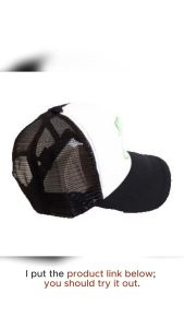 MUSHROOM ROCK N ROLL WHITE VINYL TRUCKER/NET CAP