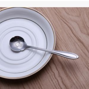 Thìa Mật Ong Bằng Thép Không Gỉ Hình Hoa Cốc Treo Tường Phong Cách Hàn Quốc Thiết Kế Sáng Tạo Thìa Cà Phê Bằng Kim Loại Đồ Dùng Ăn Uống