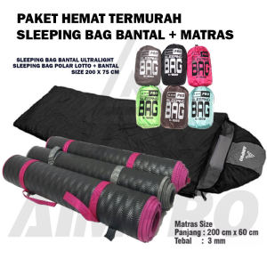 Paket Hemat Sleeping Bag & Matras Camping AIMPRO