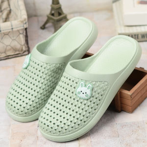 Womens Flat Bottom Thong Slippers Comfortable Soft Sole Plastic Beach Shoes Breathable Anti-Slip Summer Sandals Casual Slip-On